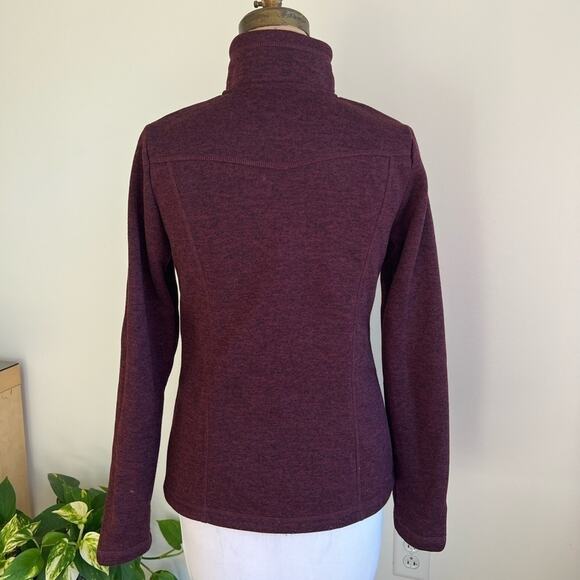 MCKINLEY WOMENS FLEECE ZIP JACKET MAROON SIZE SMALL - Picture 4 of 9